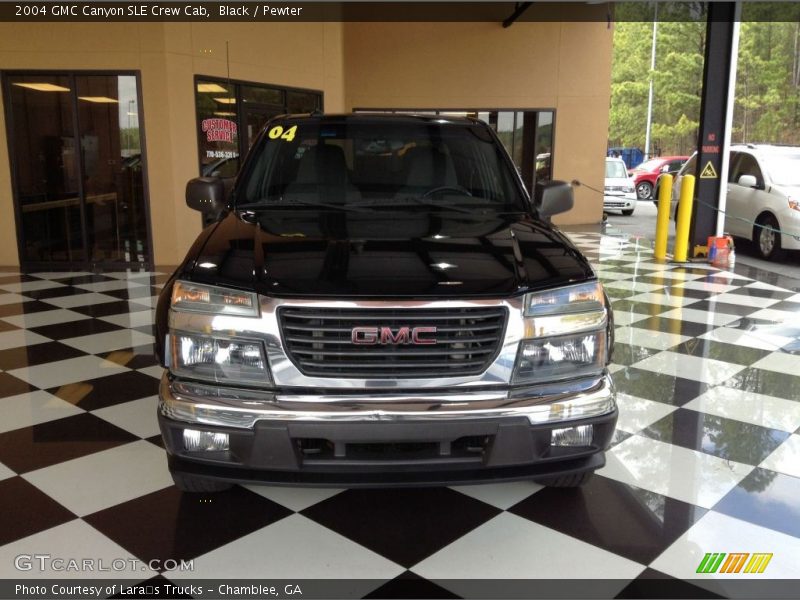 Black / Pewter 2004 GMC Canyon SLE Crew Cab