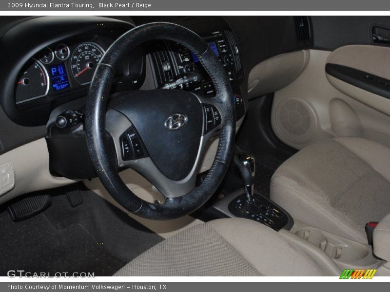 Black Pearl / Beige 2009 Hyundai Elantra Touring