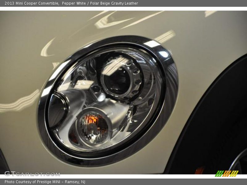 Pepper White / Polar Beige Gravity Leather 2013 Mini Cooper Convertible