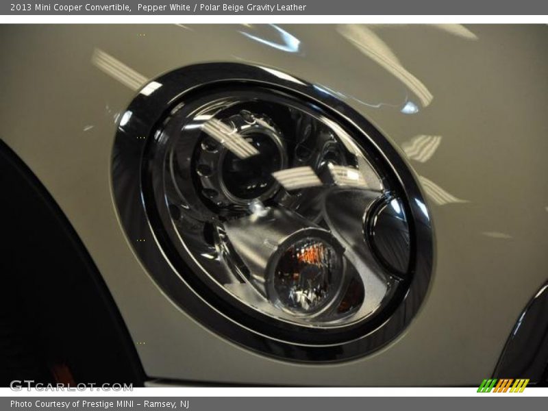 Pepper White / Polar Beige Gravity Leather 2013 Mini Cooper Convertible