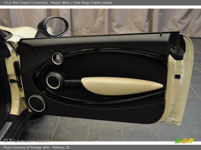 Pepper White / Polar Beige Gravity Leather 2013 Mini Cooper Convertible