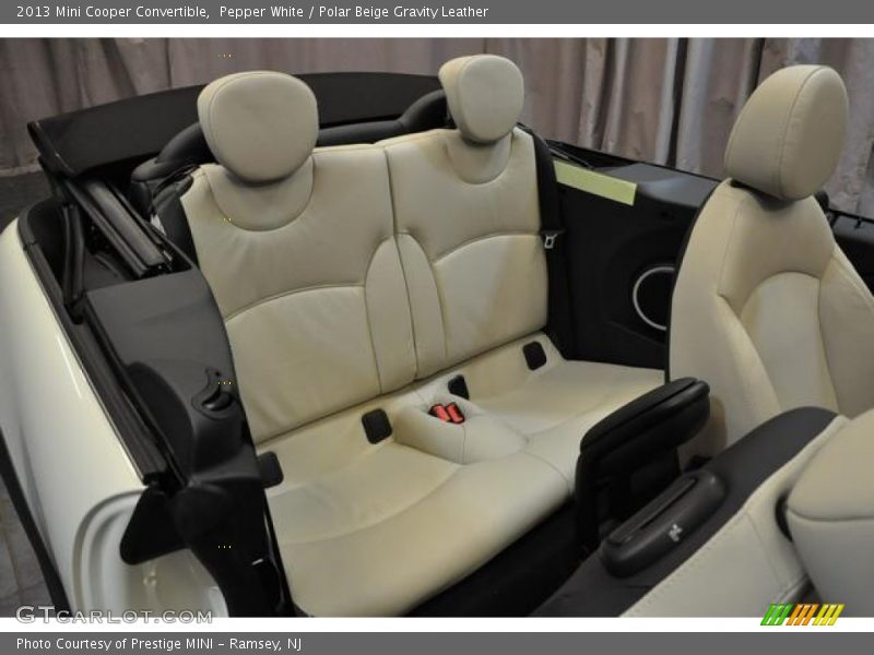 Pepper White / Polar Beige Gravity Leather 2013 Mini Cooper Convertible