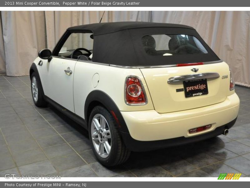 Pepper White / Polar Beige Gravity Leather 2013 Mini Cooper Convertible