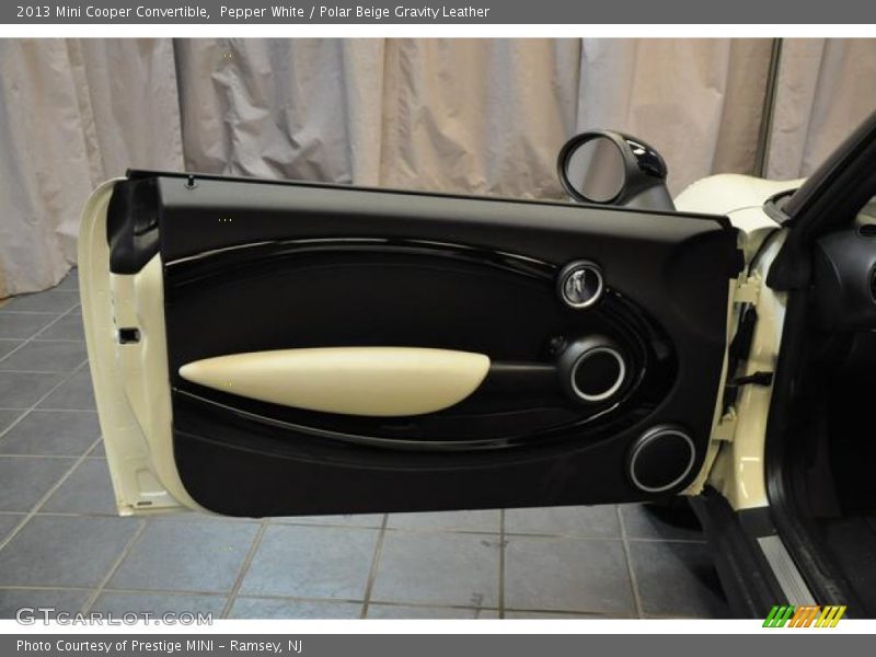 Pepper White / Polar Beige Gravity Leather 2013 Mini Cooper Convertible