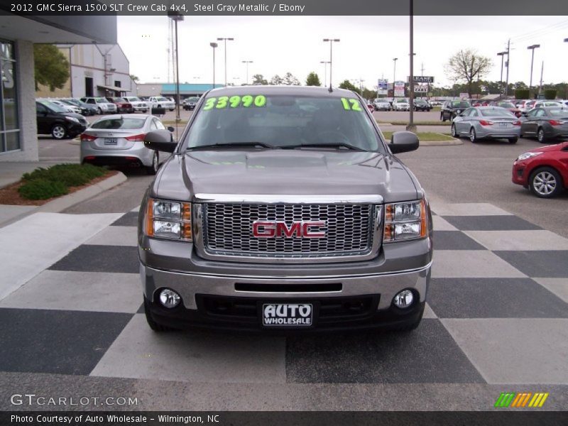 Steel Gray Metallic / Ebony 2012 GMC Sierra 1500 SLT Crew Cab 4x4