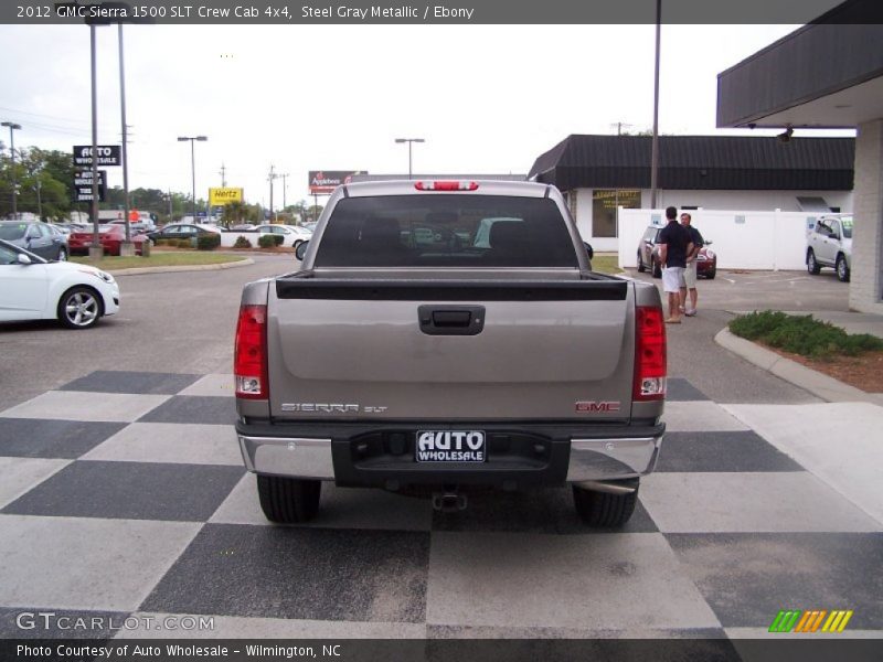 Steel Gray Metallic / Ebony 2012 GMC Sierra 1500 SLT Crew Cab 4x4