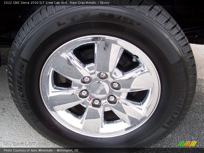 Steel Gray Metallic / Ebony 2012 GMC Sierra 1500 SLT Crew Cab 4x4