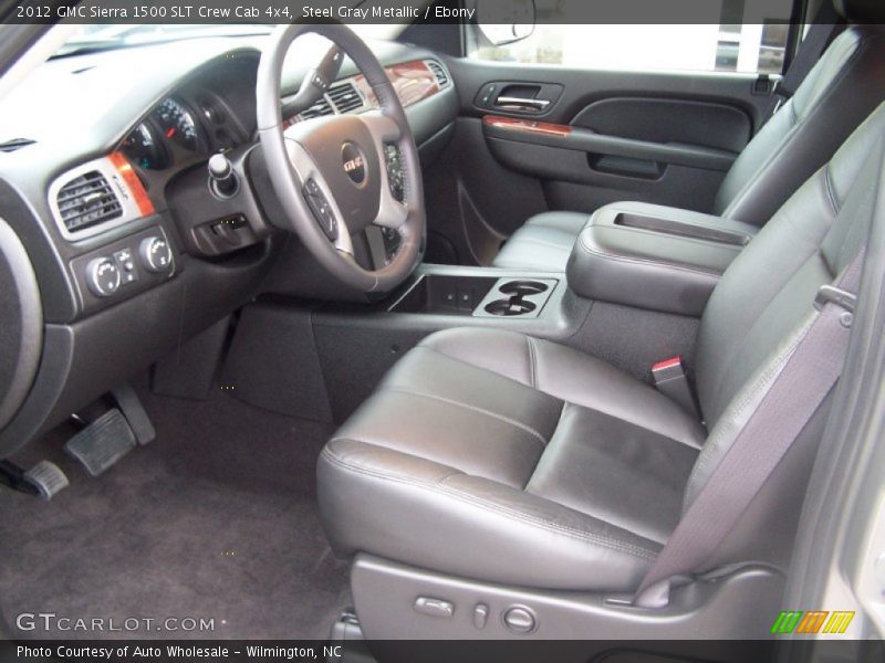 Steel Gray Metallic / Ebony 2012 GMC Sierra 1500 SLT Crew Cab 4x4