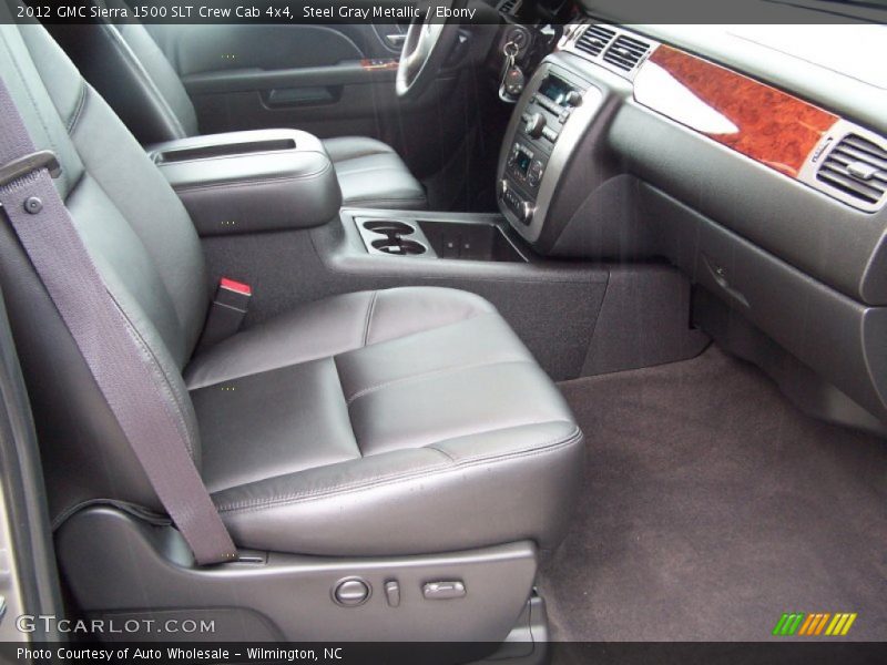 Steel Gray Metallic / Ebony 2012 GMC Sierra 1500 SLT Crew Cab 4x4