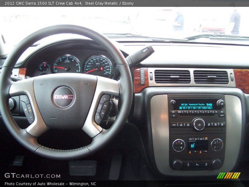 Steel Gray Metallic / Ebony 2012 GMC Sierra 1500 SLT Crew Cab 4x4
