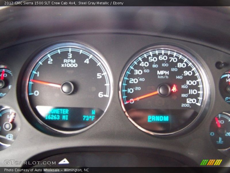 Steel Gray Metallic / Ebony 2012 GMC Sierra 1500 SLT Crew Cab 4x4