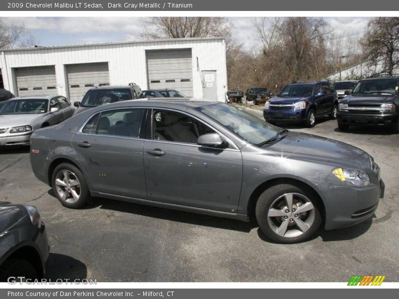 Dark Gray Metallic / Titanium 2009 Chevrolet Malibu LT Sedan
