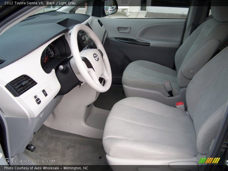 Black / Light Gray 2012 Toyota Sienna V6