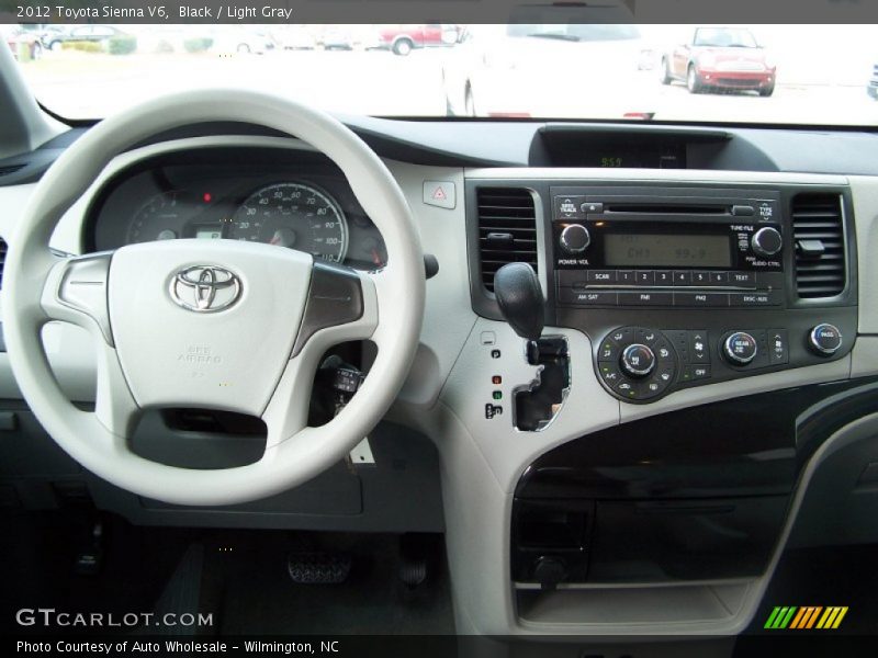 Black / Light Gray 2012 Toyota Sienna V6