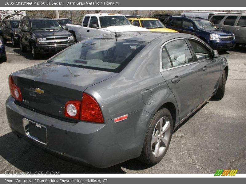 Dark Gray Metallic / Titanium 2009 Chevrolet Malibu LT Sedan