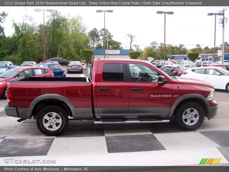 Deep Cherry Red Crystal Pearl / Dark Slate Gray/Medium Graystone 2012 Dodge Ram 1500 Outdoorsman Quad Cab