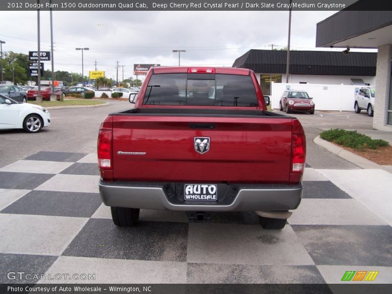 Deep Cherry Red Crystal Pearl / Dark Slate Gray/Medium Graystone 2012 Dodge Ram 1500 Outdoorsman Quad Cab