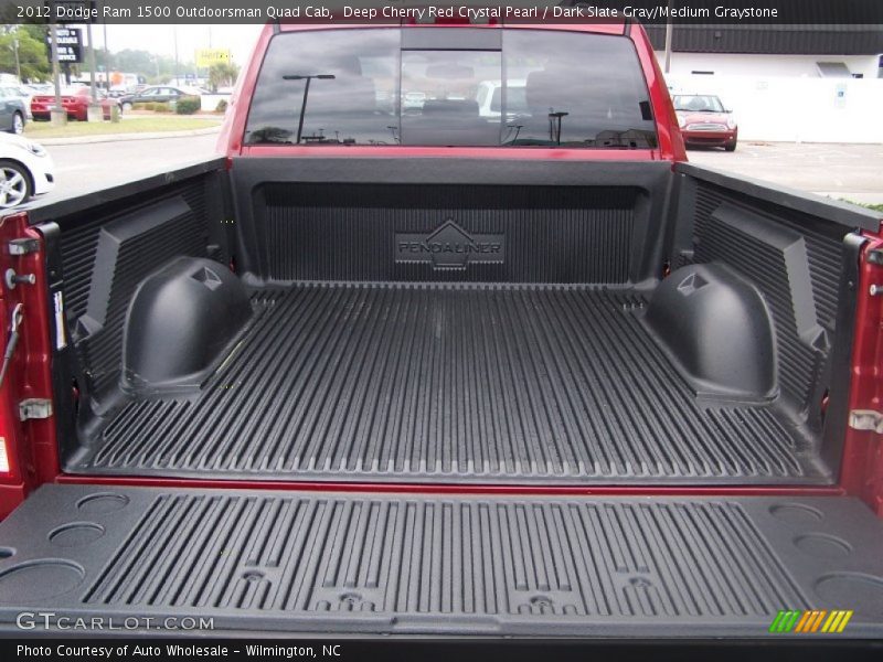 Deep Cherry Red Crystal Pearl / Dark Slate Gray/Medium Graystone 2012 Dodge Ram 1500 Outdoorsman Quad Cab