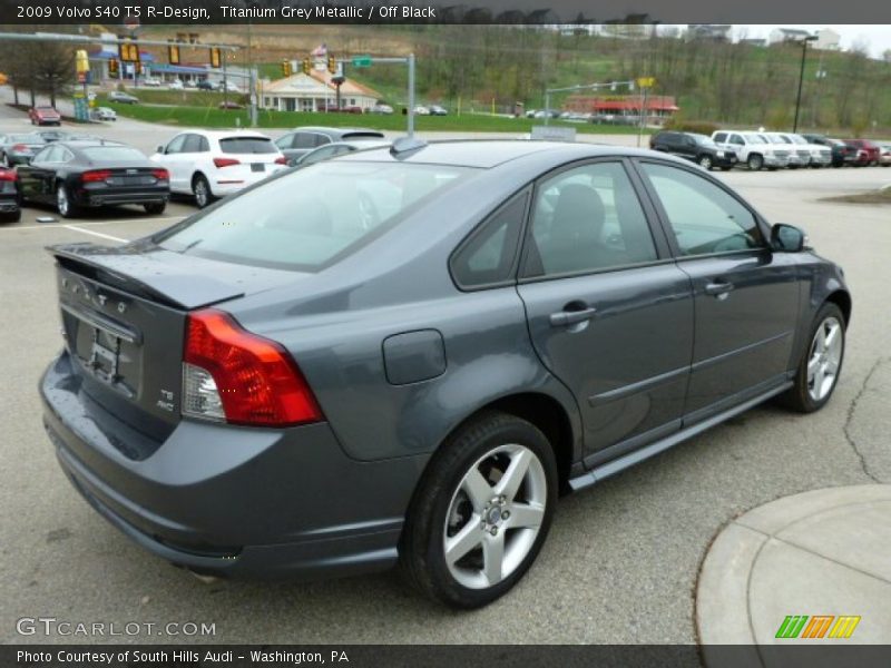 Titanium Grey Metallic / Off Black 2009 Volvo S40 T5 R-Design