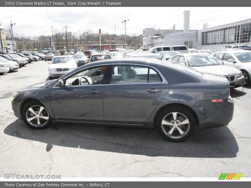 Dark Gray Metallic / Titanium 2009 Chevrolet Malibu LT Sedan