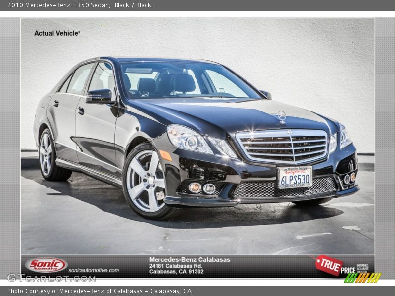 Black / Black 2010 Mercedes-Benz E 350 Sedan