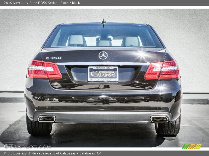 Black / Black 2010 Mercedes-Benz E 350 Sedan
