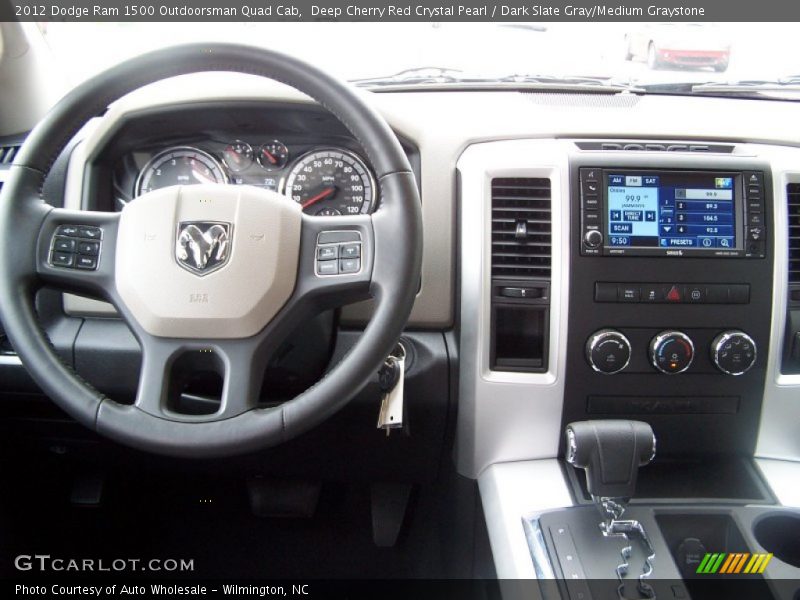 Deep Cherry Red Crystal Pearl / Dark Slate Gray/Medium Graystone 2012 Dodge Ram 1500 Outdoorsman Quad Cab