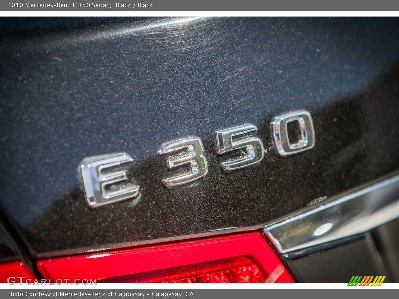 Black / Black 2010 Mercedes-Benz E 350 Sedan