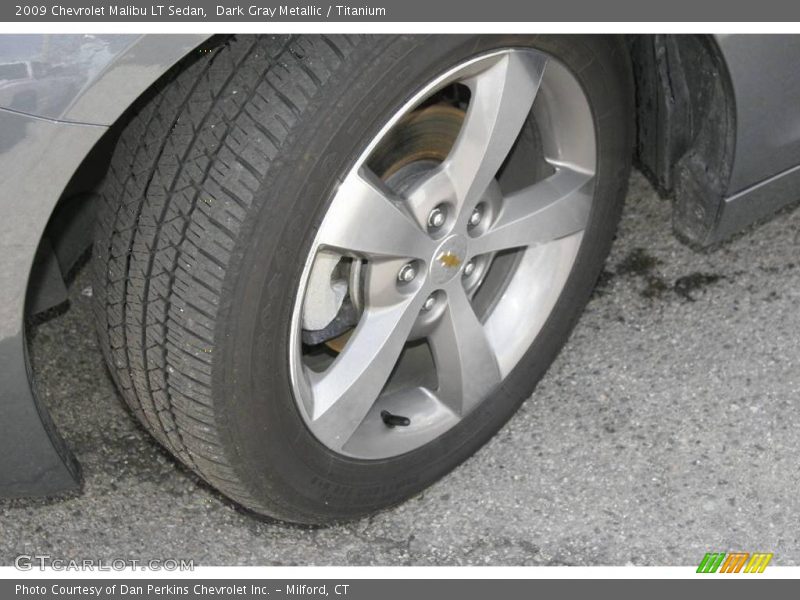 Dark Gray Metallic / Titanium 2009 Chevrolet Malibu LT Sedan