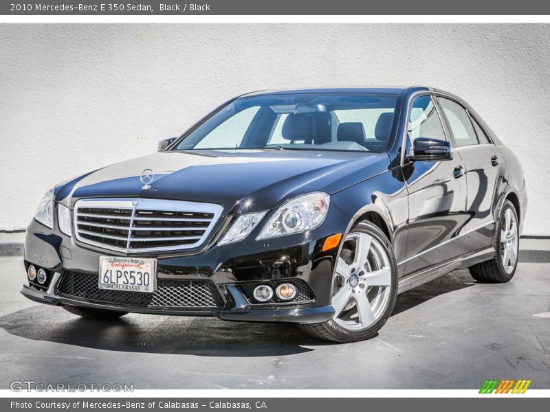 Black / Black 2010 Mercedes-Benz E 350 Sedan