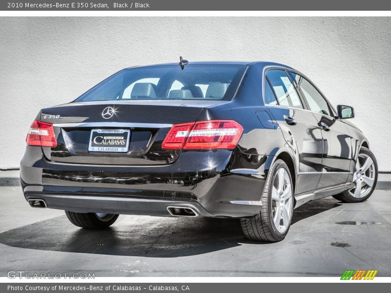 Black / Black 2010 Mercedes-Benz E 350 Sedan