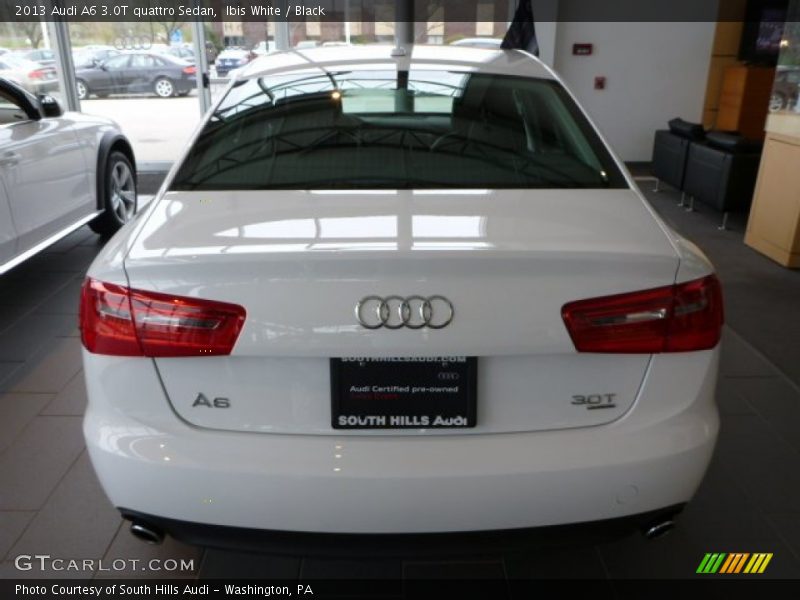 Ibis White / Black 2013 Audi A6 3.0T quattro Sedan
