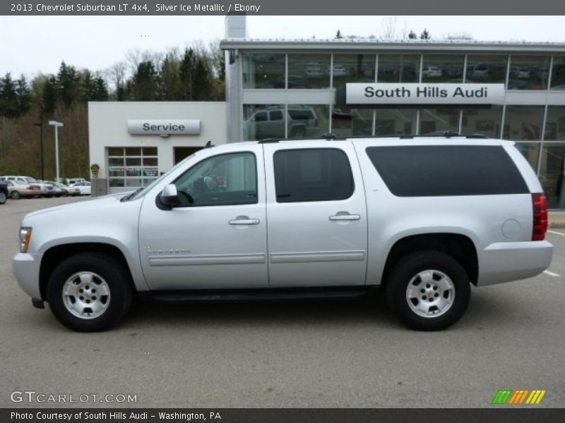 Silver Ice Metallic / Ebony 2013 Chevrolet Suburban LT 4x4