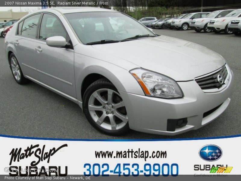Radiant Silver Metallic / Frost 2007 Nissan Maxima 3.5 SE