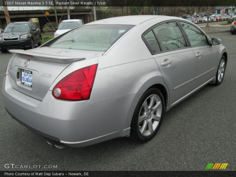 Radiant Silver Metallic / Frost 2007 Nissan Maxima 3.5 SE
