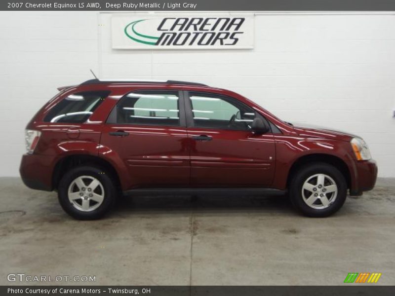 Deep Ruby Metallic / Light Gray 2007 Chevrolet Equinox LS AWD