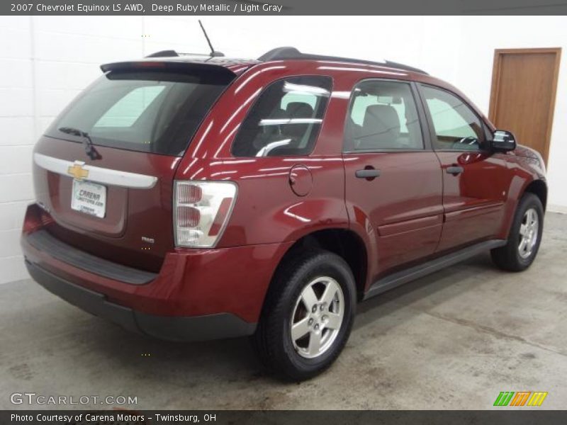 Deep Ruby Metallic / Light Gray 2007 Chevrolet Equinox LS AWD