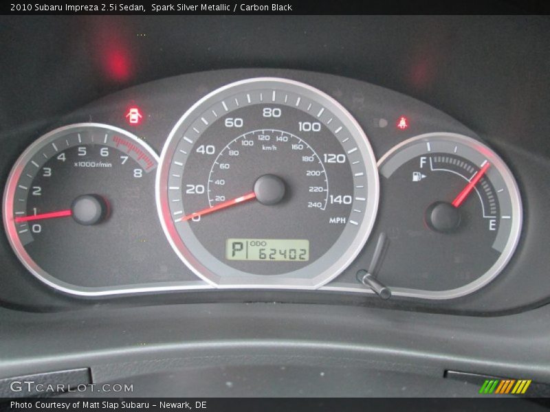 Spark Silver Metallic / Carbon Black 2010 Subaru Impreza 2.5i Sedan