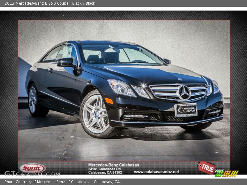 Black / Black 2013 Mercedes-Benz E 350 Coupe