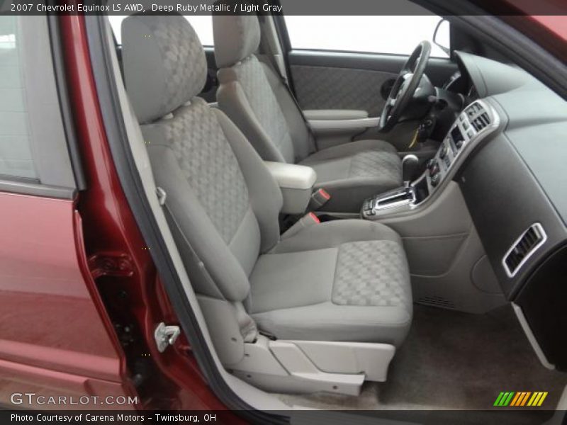 Deep Ruby Metallic / Light Gray 2007 Chevrolet Equinox LS AWD