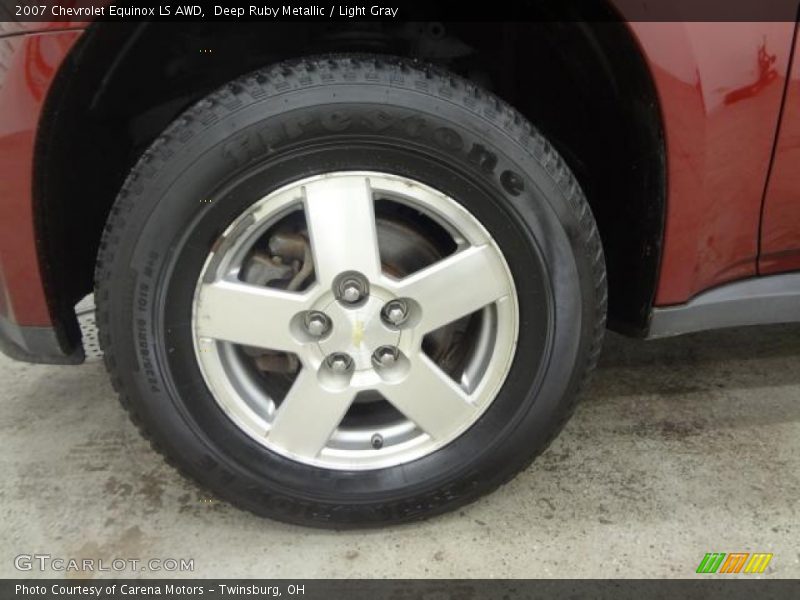 Deep Ruby Metallic / Light Gray 2007 Chevrolet Equinox LS AWD