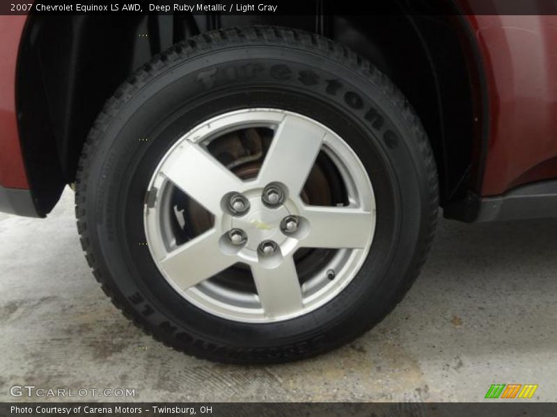 Deep Ruby Metallic / Light Gray 2007 Chevrolet Equinox LS AWD