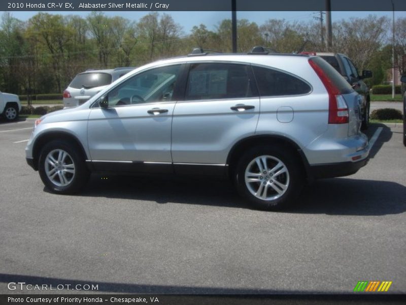 Alabaster Silver Metallic / Gray 2010 Honda CR-V EX