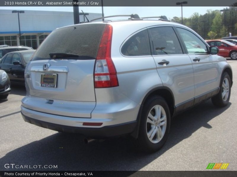 Alabaster Silver Metallic / Gray 2010 Honda CR-V EX