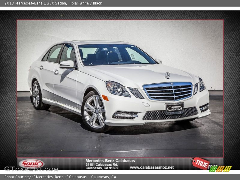 Polar White / Black 2013 Mercedes-Benz E 350 Sedan