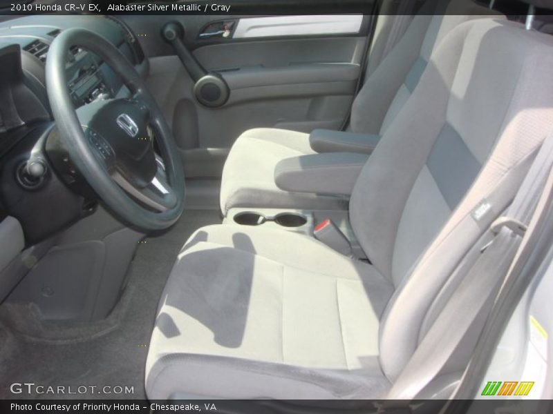 Alabaster Silver Metallic / Gray 2010 Honda CR-V EX