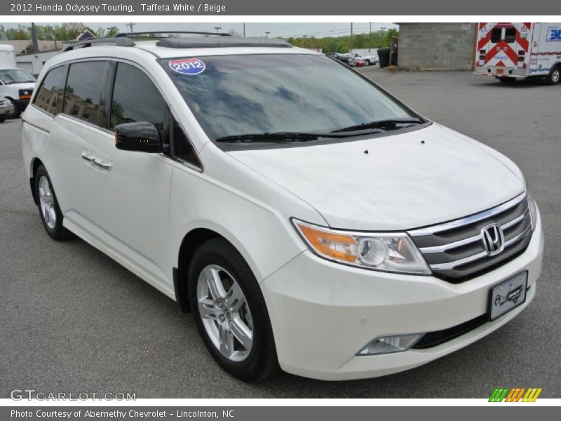 Taffeta White / Beige 2012 Honda Odyssey Touring