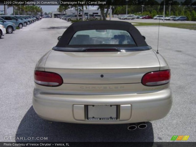 Champagne Pearl / Camel Beige 1999 Chrysler Sebring JXi Convertible