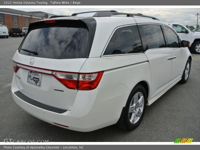 Taffeta White / Beige 2012 Honda Odyssey Touring