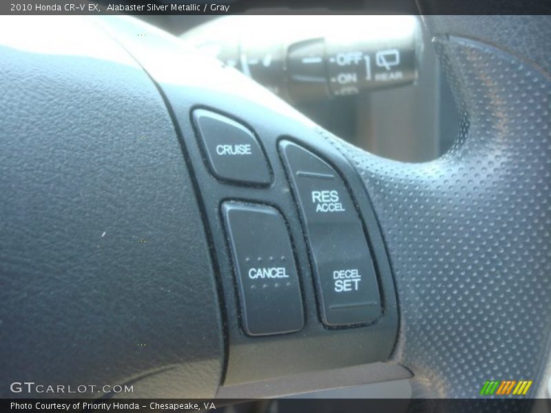 Alabaster Silver Metallic / Gray 2010 Honda CR-V EX